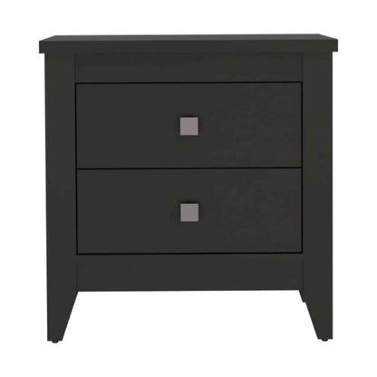 Amara 24" Tall Nightstand Black Black MDF