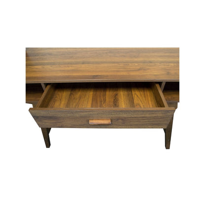 Mid Century Desk with One Drawer and Sturdy Legs
