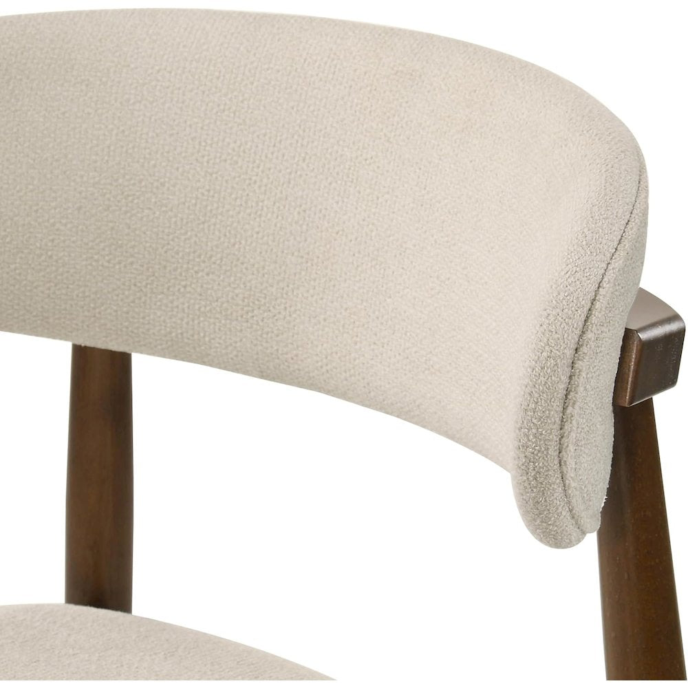 Arnott Upholstered Dining Chairs, Set of 2, Walnut Finish