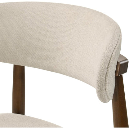 Arnott Upholstered Dining Chairs, Set of 2, Walnut Finish