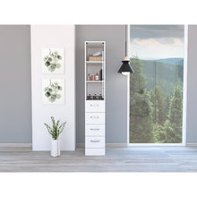 Vangard Linen Cabinet White MDF
