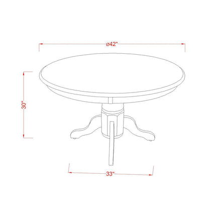 Dining Room Set Linen White, SHFL5-WHI-01