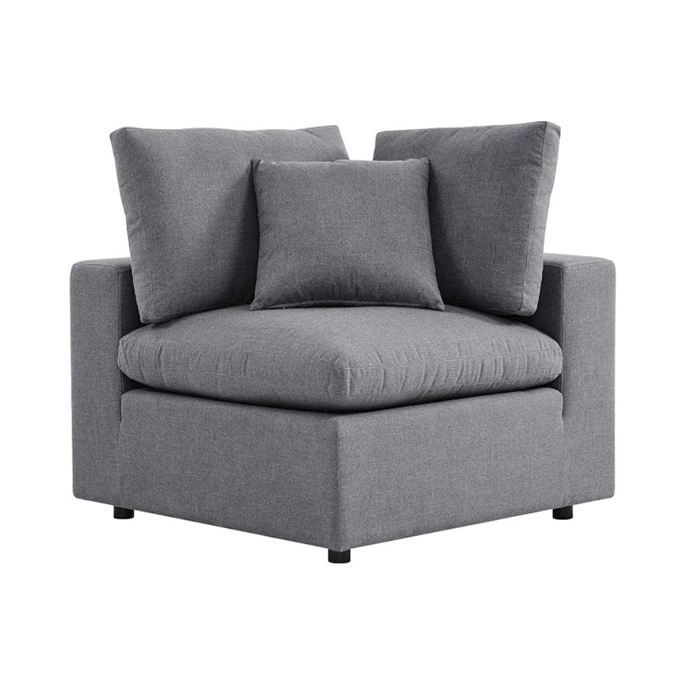 Outdoor Patio Corner Chair With Plush Cushion And Durable Frame