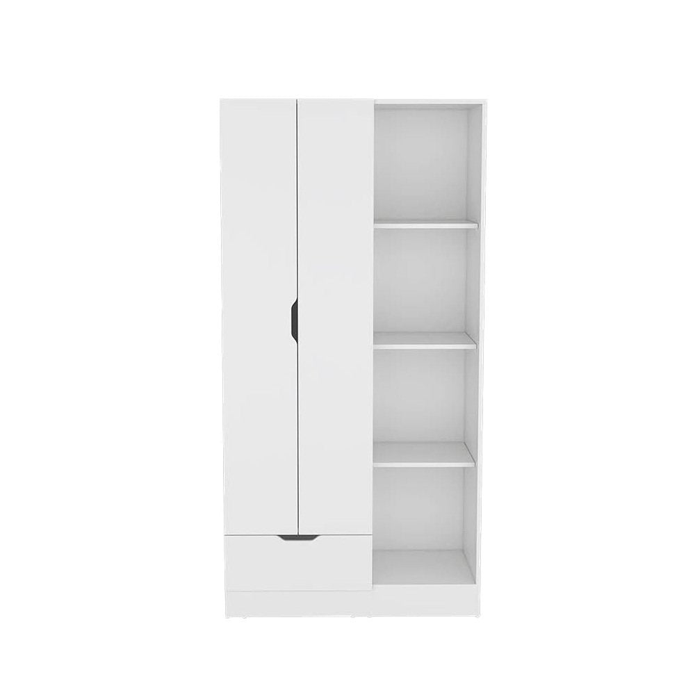 Memphis Wardrobe Armoire White MDF