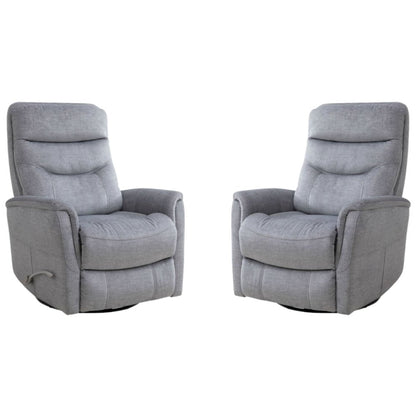 Capri Silver Recliner Nursery Glider Set – Elegant Boucle Chairs for Comfort