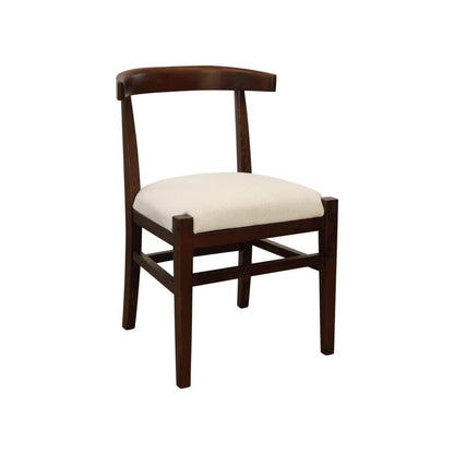 Hartford Mid-Century Modern Dining Chair with Performance Fabric Upholstery