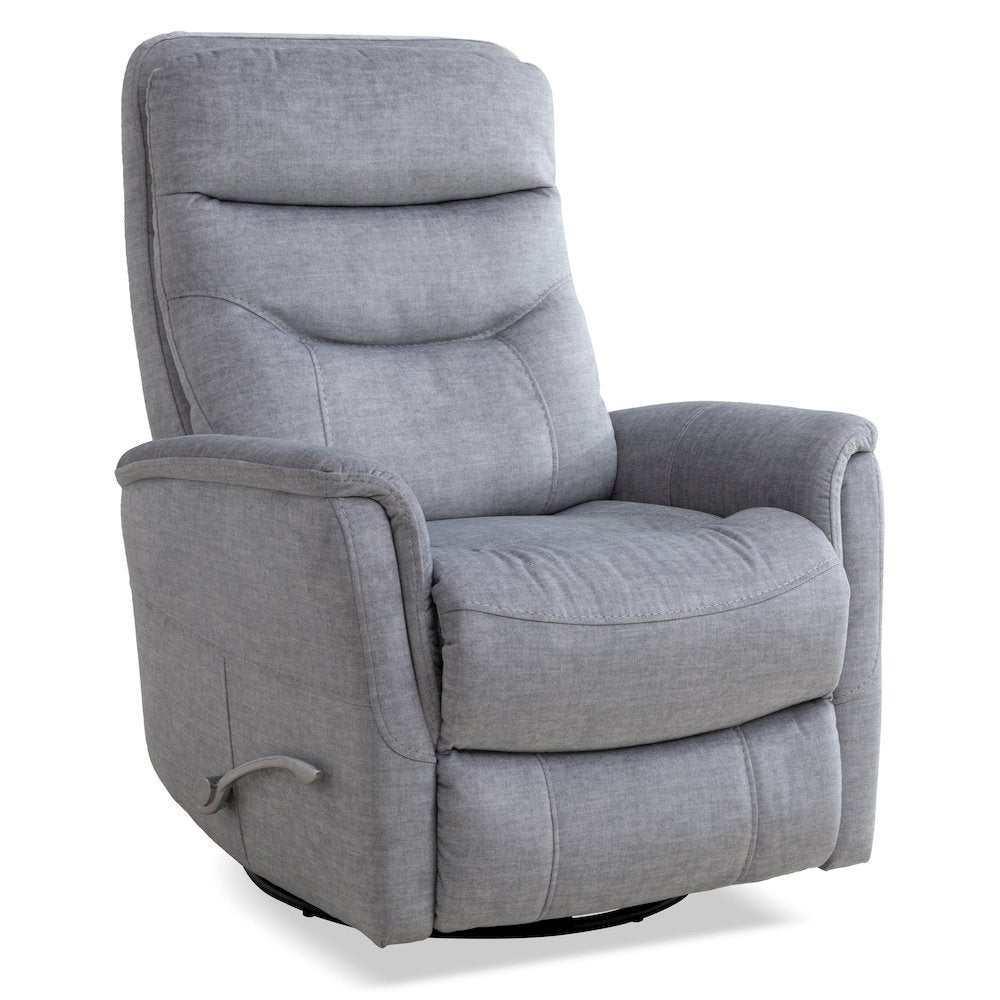 Capri Silver Recliner Nursery Glider  – Elegant Boucle Chairs for Comfort