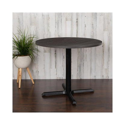 36" Round Multi-Purpose Conference Table in Rustic Gray