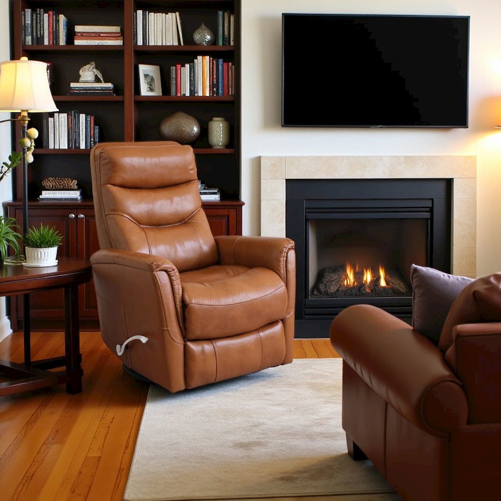 Butterscotch Recliner Nursery Glider  – Elegant Boucle Chairs for Comfort