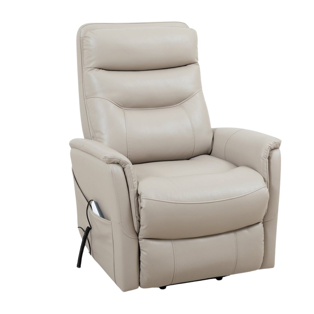 Ivory Recliner Chair with Power Lift and Articulating Headrest