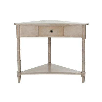 Corner Table with Storage Drawer in Modern Design for Compact Living