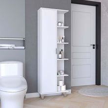 Crovie Linen Cabinet White MDF