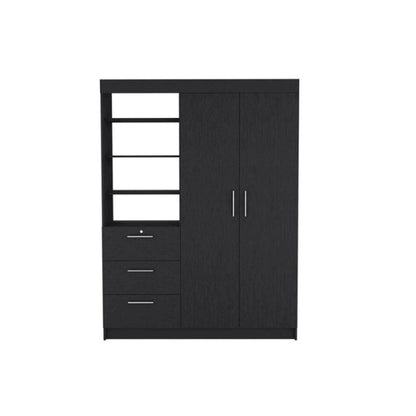 Kenya Armoire Black MDF
