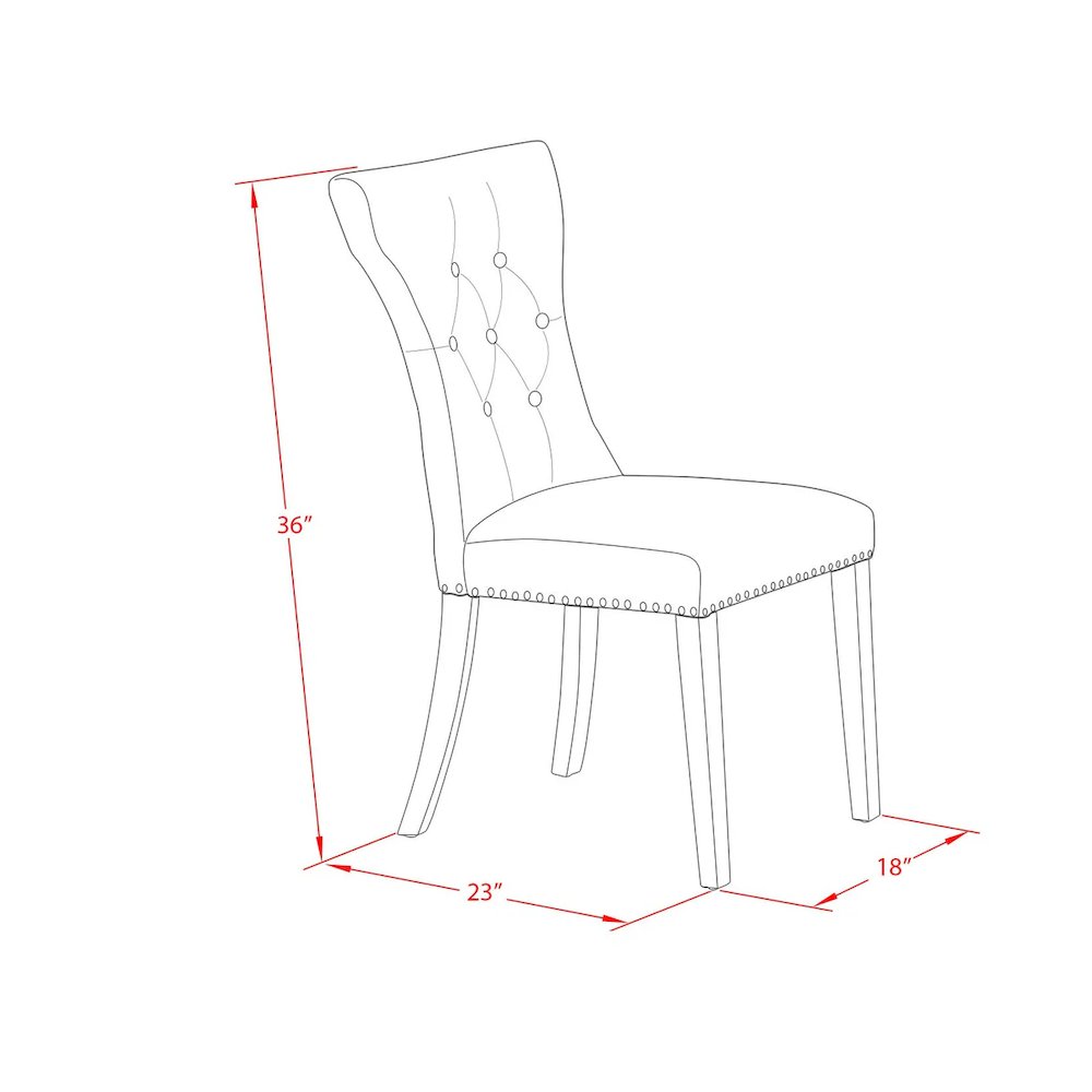 Dining Chair Linen White, GAP2T35