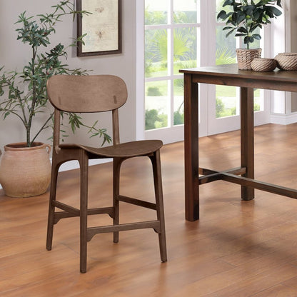 Solvang Wood Counter Stool - Carbonite Finish
