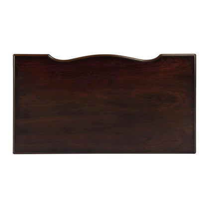 Vintage Vanity Desk, Solid Wood Writing Desk with Cherry Veneer Finish