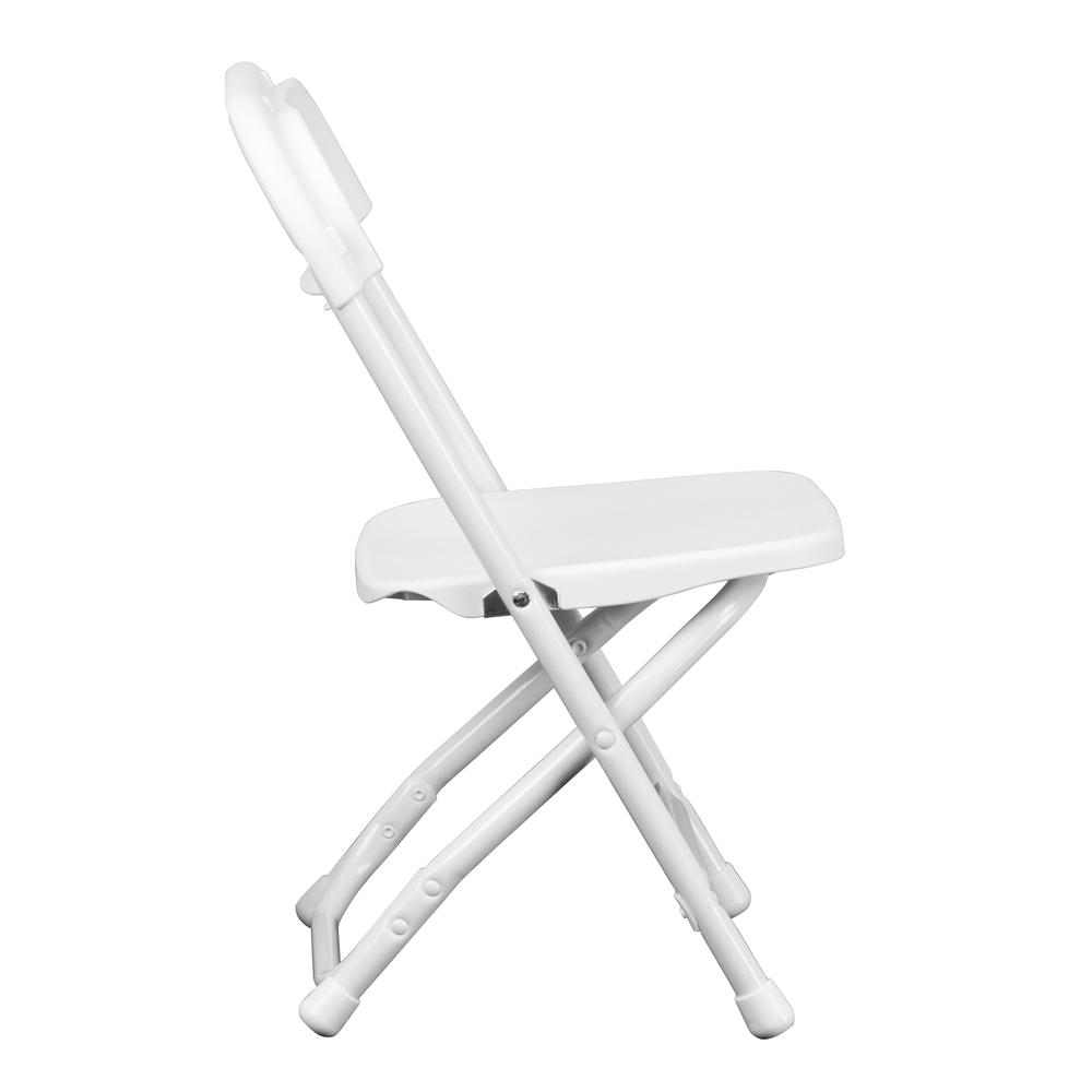 Kids White Plastic Folding Chair
