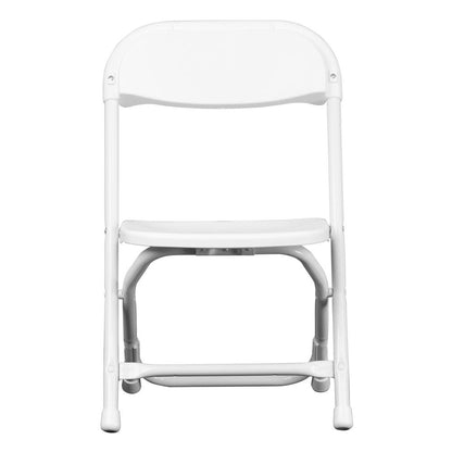 Kids White Plastic Folding Chair