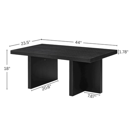 Mchome Contemporary Coffee Table, Black Finish