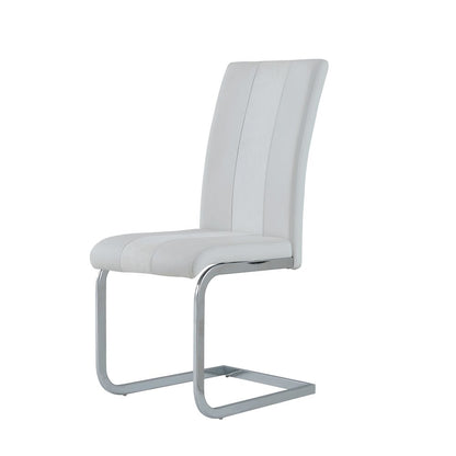 Contemporary Dining Chairs, White