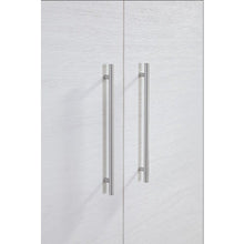 Madrid Queen Cabinet Bed White Finish Free Standing Compact Design Useable Top Surface