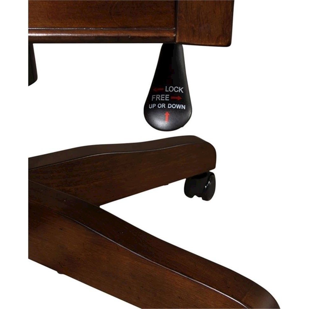 Brayton Manor Jr Executive Desk Chair, W23 x D23 x H42, Dark Brown