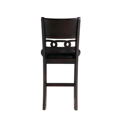 Furniture Gia 5-Piece Transitional Wood Counter Set in Ebony