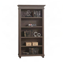 Martin Carson 3-shelf Open Bookcase - 76" Height x 40" Width x 15" Length - 3 Adjustable Shelf(ves) - Material: Veneer - Finish: Weathered Dove - 1 Each
