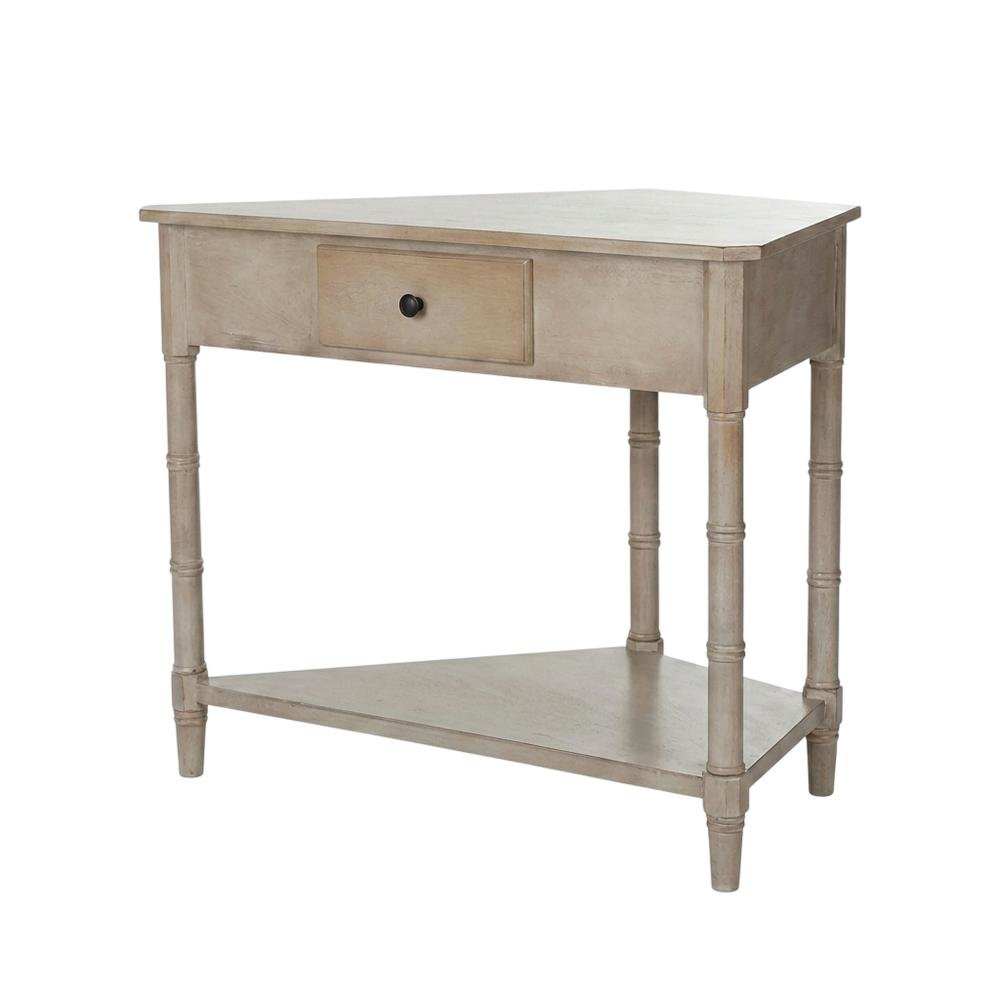 Corner Table with Storage Drawer in Modern Design for Compact Living