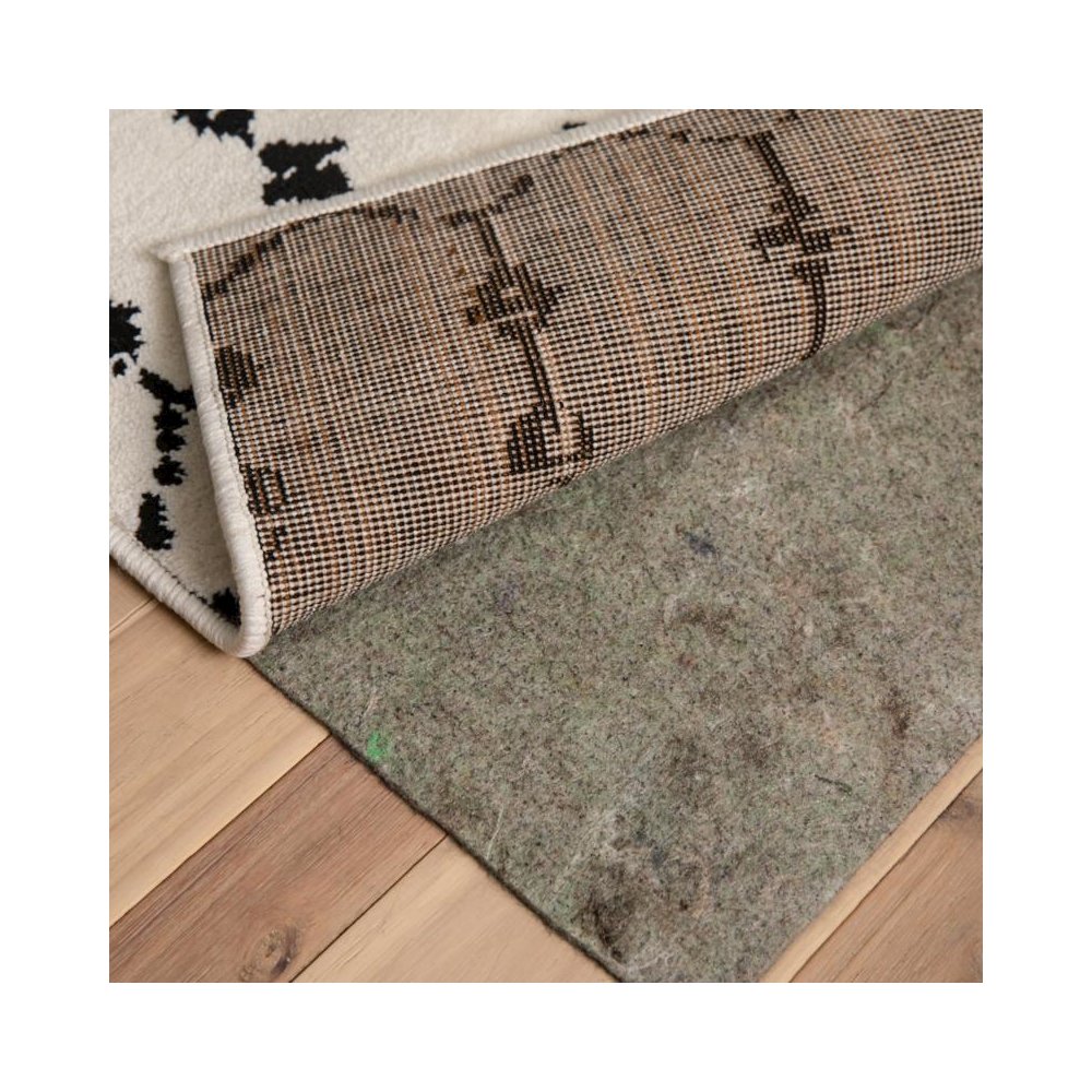 Slide-Stop® Multi-Surface Reversible Non-Slip Cushion Rug Pad, 1/4" Thick, Floor Protection, for 5'x8' Area Rug, Gray