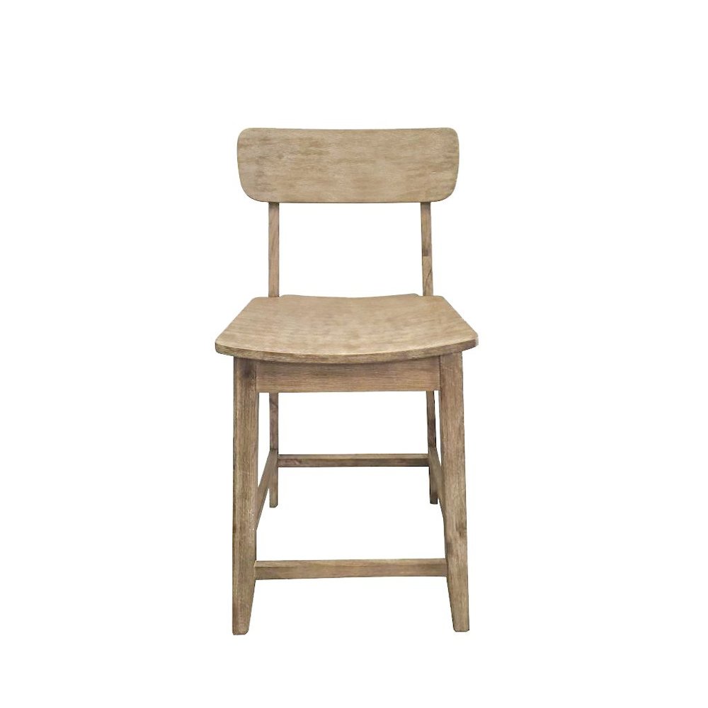 Torino Wood Bar Stool - Barnwood Wire-Brush