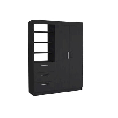 Kenya Armoire Black MDF