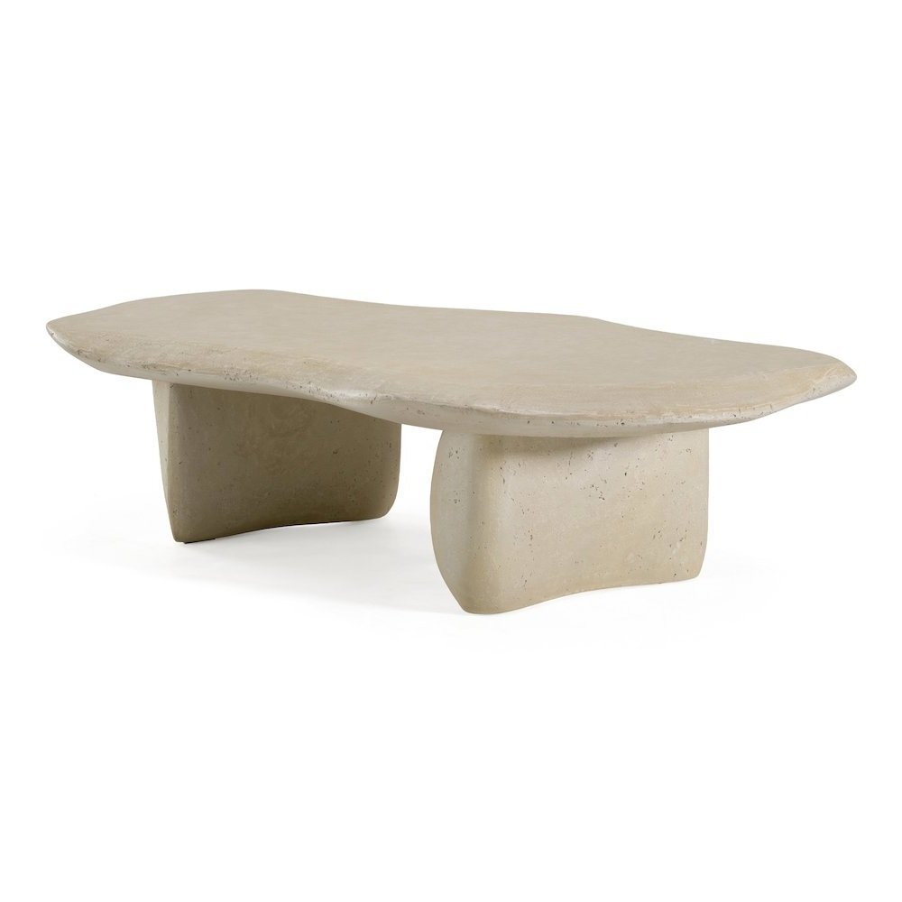 Slone - Modern Beige Fiberform Coffee Table