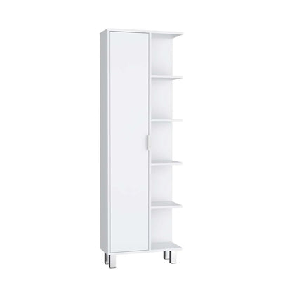 Crovie Linen Cabinet White MDF