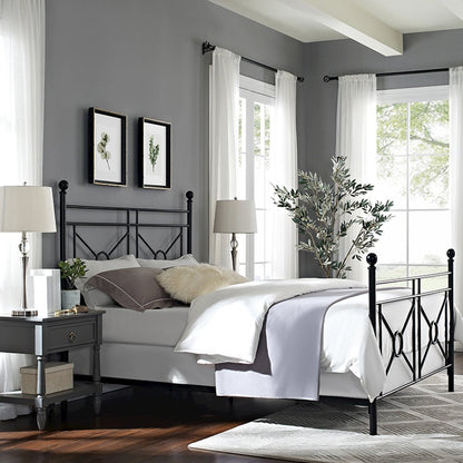 Montgomery Queen Bed - Headboard, Footboard, Finials, Rails