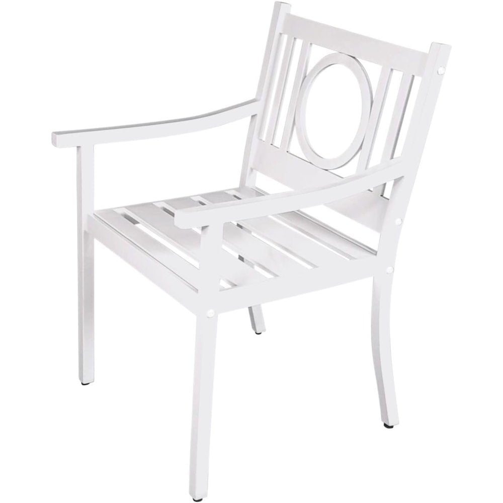 Grammercy Outdoor Chair and Side Table - White