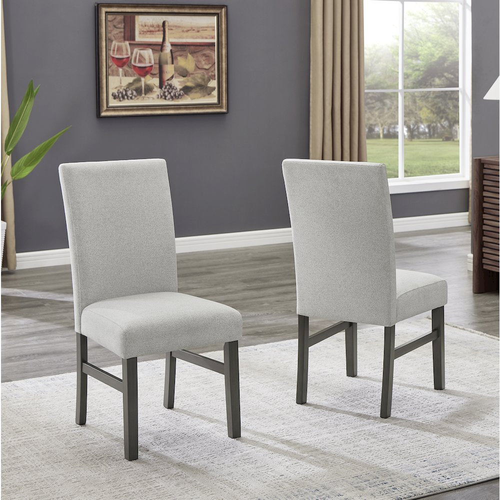 Selena 6-Piece 60" Rectangular Gray Faux Marble Dining Set with 4 Chairs & Bench