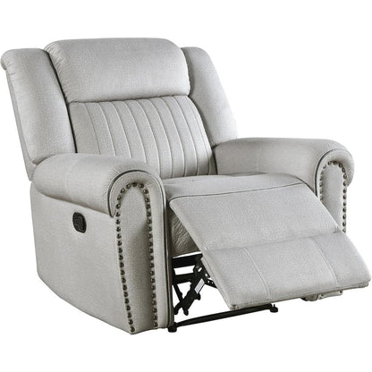 Lexicon Brennen Microfiber Reclining Chair in Mist