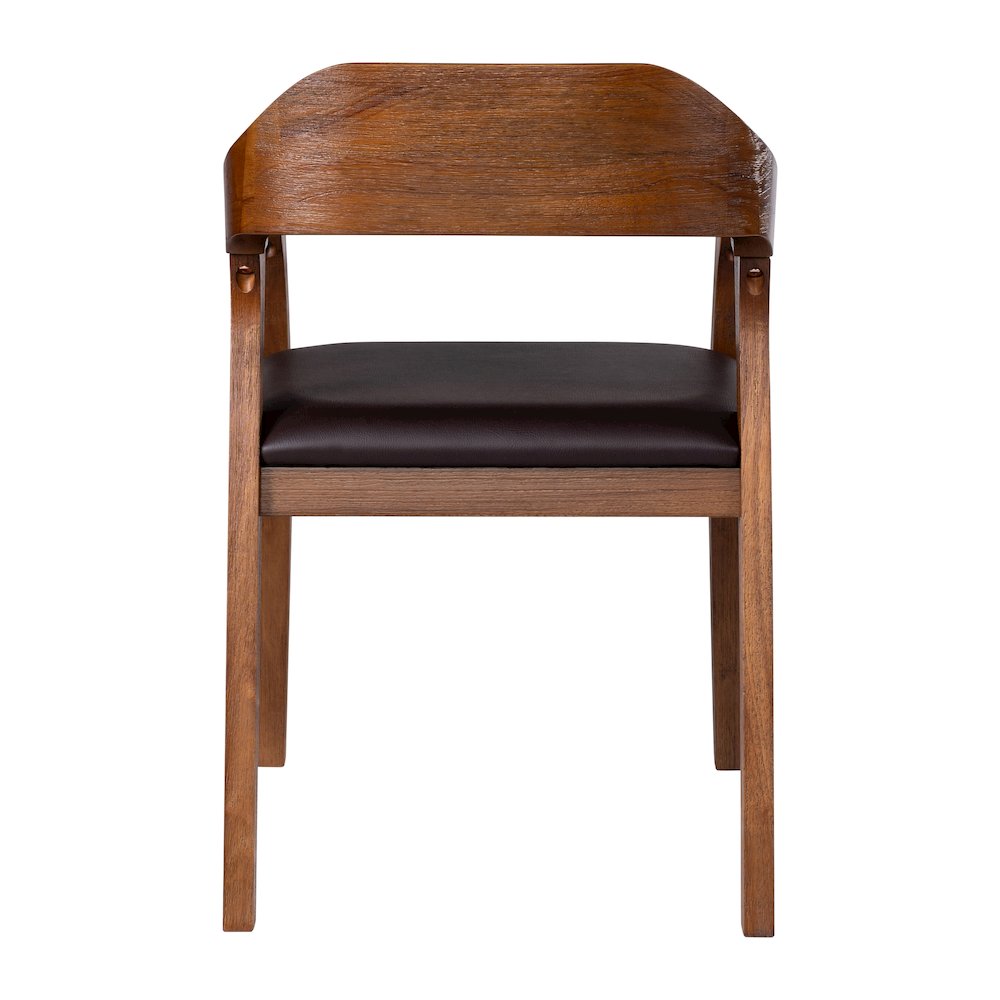 Rasmus Dining Armchairs - Chestnut Wire-Brush Finish - Set of 2