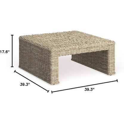 Home Collection Persis Natural Wicker Coffee Table
