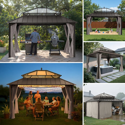 14 ft. x 12 ft. Kingston Extra-Tall, Wide Hardtop Gazebo