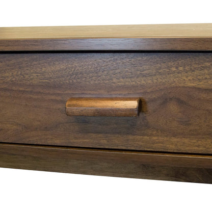 Mid Century Desk with One Drawer and Sturdy Legs