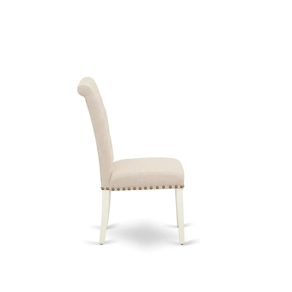Dining Room Set Linen White, BOBR5-WHI-02