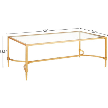 Safavieh Home Collection Antwan Gold Coffee Table