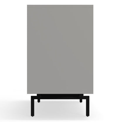Graysen White Laminate 4 Door TV Console