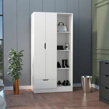 Memphis Wardrobe Armoire White MDF