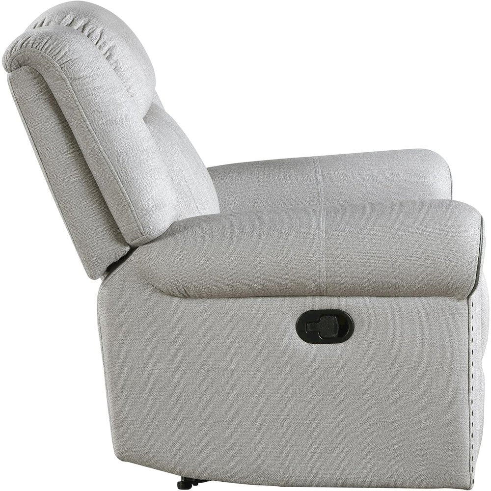 Lexicon Brennen Microfiber Reclining Chair in Mist