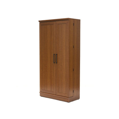 HomePlus Storage Cabinet, Sienna Oak finish