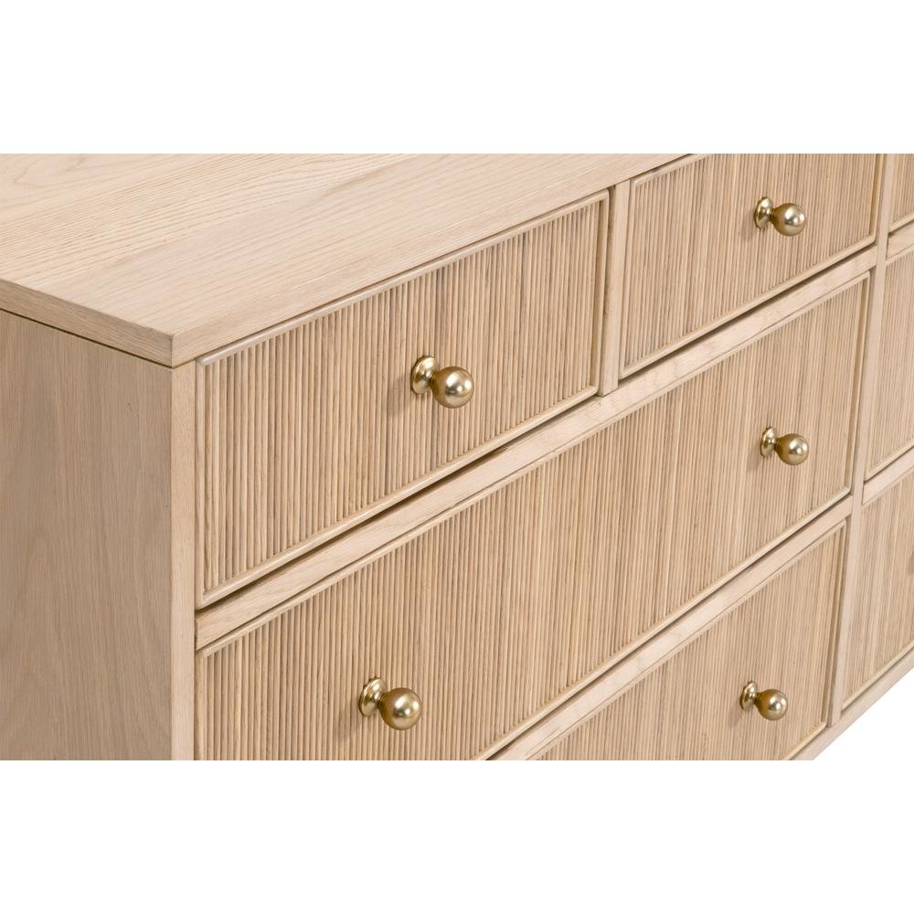 Brown Dresser for Bedroom – Wooden Chest of Drawers with 8 Drawers