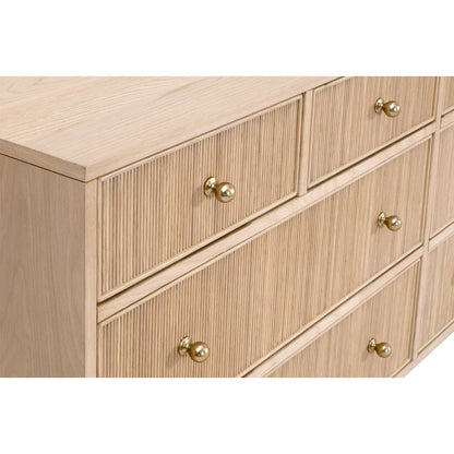 Brown Dresser for Bedroom – Wooden Chest of Drawers with 8 Drawers